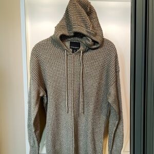 Cynthia Rowley Long Sleeve Green Sweater w Hood Size M